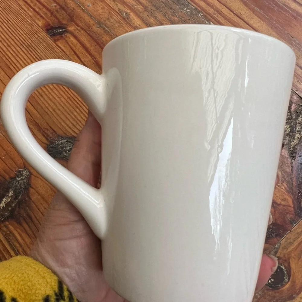 WILLIAMS SONOMA Woman Snowman Ceramic Christmas Winter Mug